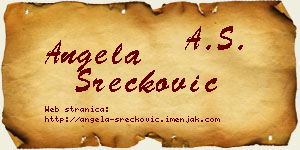Angela Srećković vizit kartica
